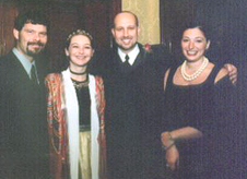 The Rev. w/ Groom Truman, John and his wife, Nedda